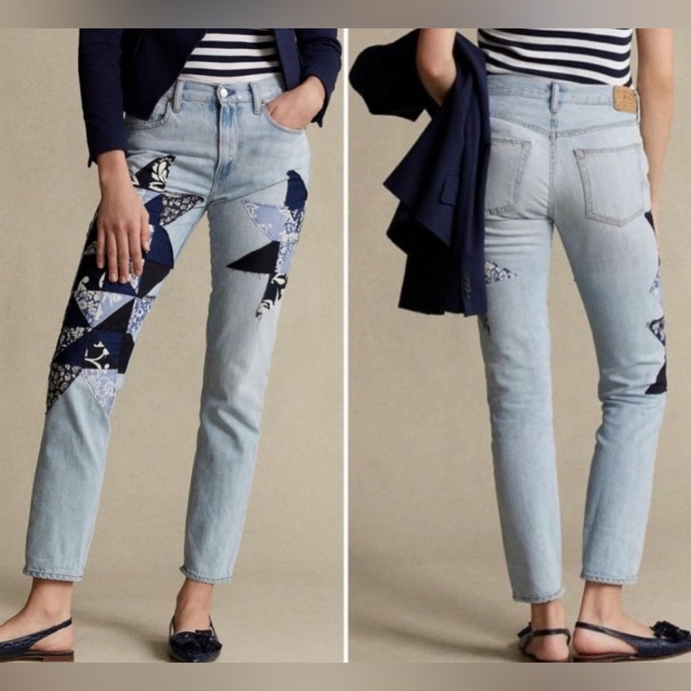 NWT - Polo Ralph Lauren - The Avery Boyfriend Patchwork Jean - Size 29 - Picture 3 of 8